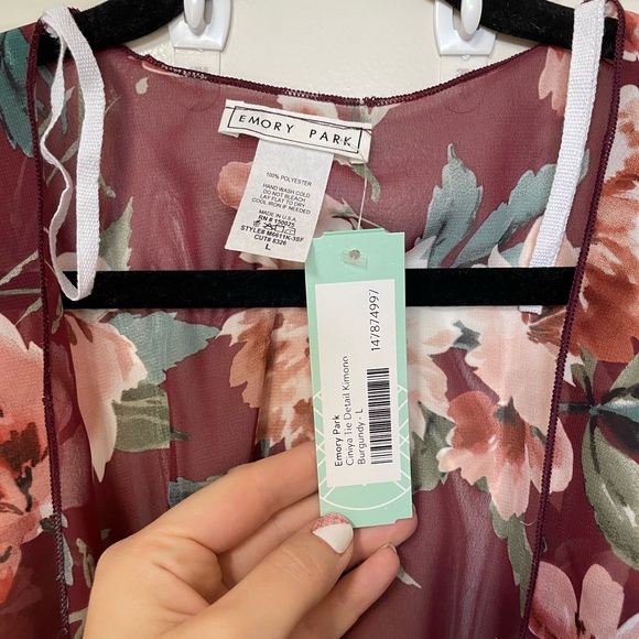 NWT Cinya Tie Detail Kimono - Picture 4 of 4